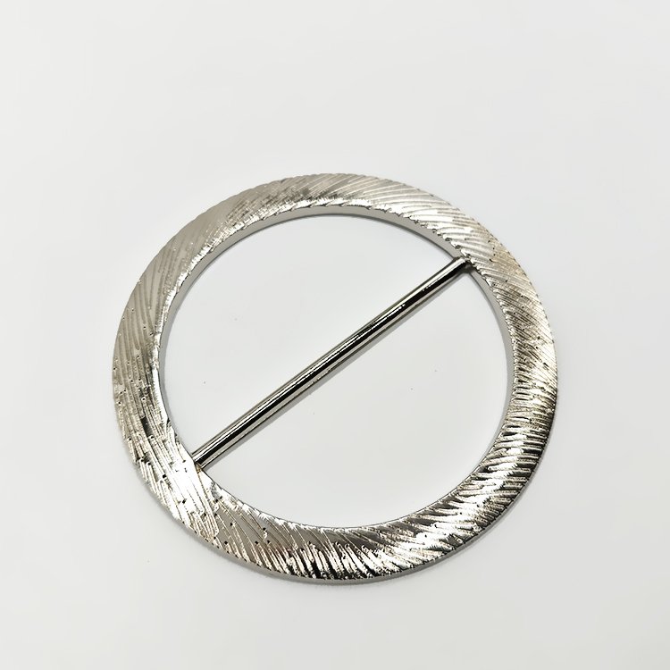 Hot Selling 50mm Metal Round Ring Silver Roller Pin Belt Buckles Newest Carving Zinc Alloy Luxury Gold Buckle For Belt