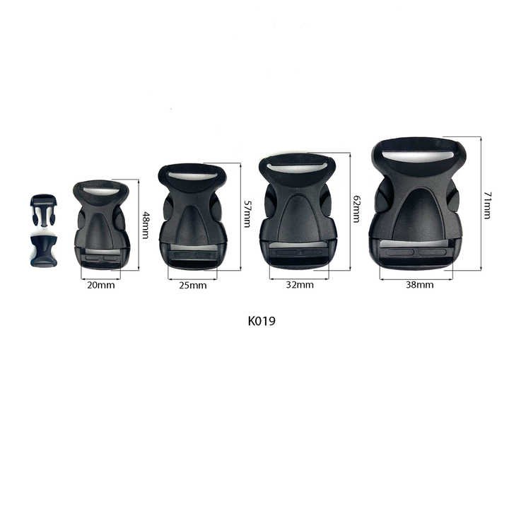 Factory new product custom color POM plastic lanyard lock 25 mm 38 mm side quick small release buckle