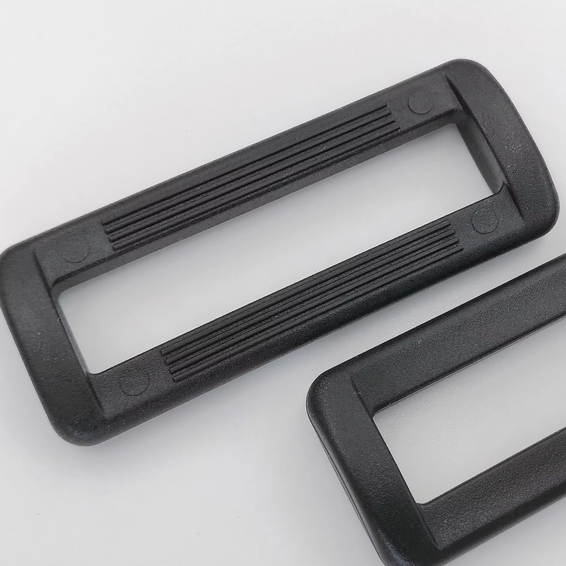 Plastic Black Slider Rectangular Buckle For Dog Collar And Backpack