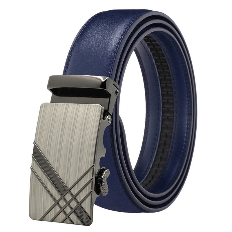 LQbelt Genuine Leather Belt cowhide Men's Automatic buckle belts for men wholesale stock custom logo factory