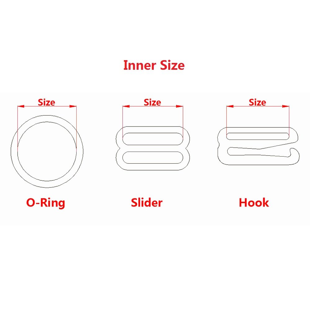 Factory Custom Rose Gold Metal Adjuster Bra Ring Slider Hook Metal Bra Buckle For Swimwear