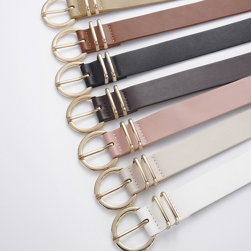 spot direct sales women's decorative jeans women's high-grade sense all fashion needle buckle simple belt