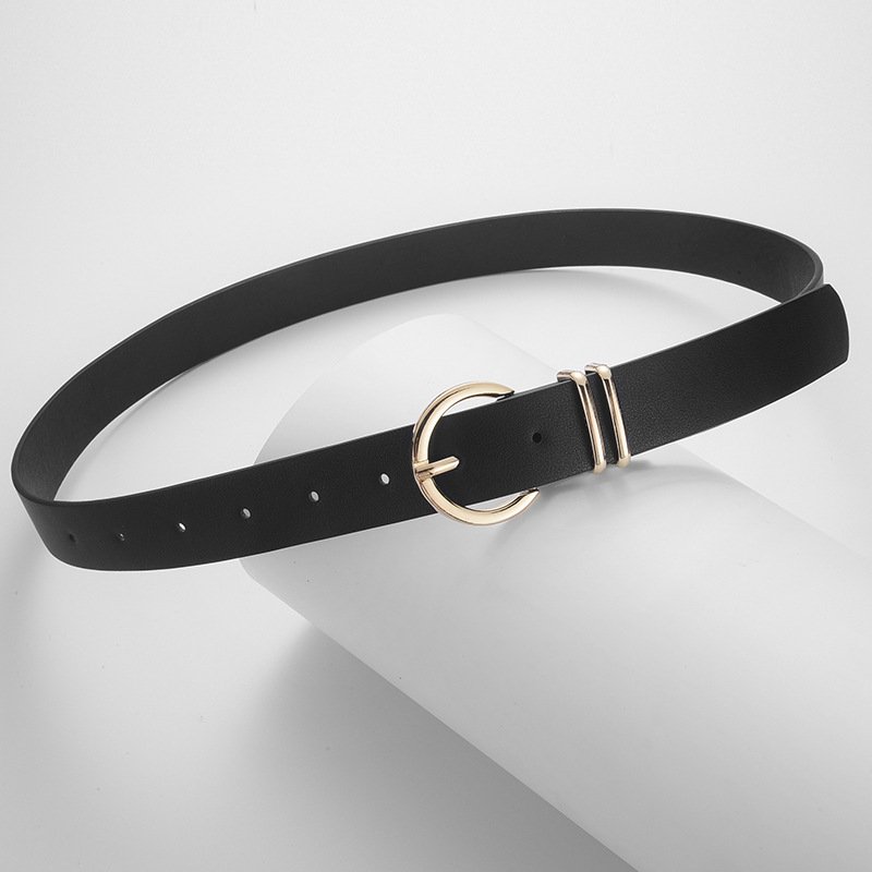 spot direct sales women's decorative jeans women's high-grade sense all fashion needle buckle simple belt