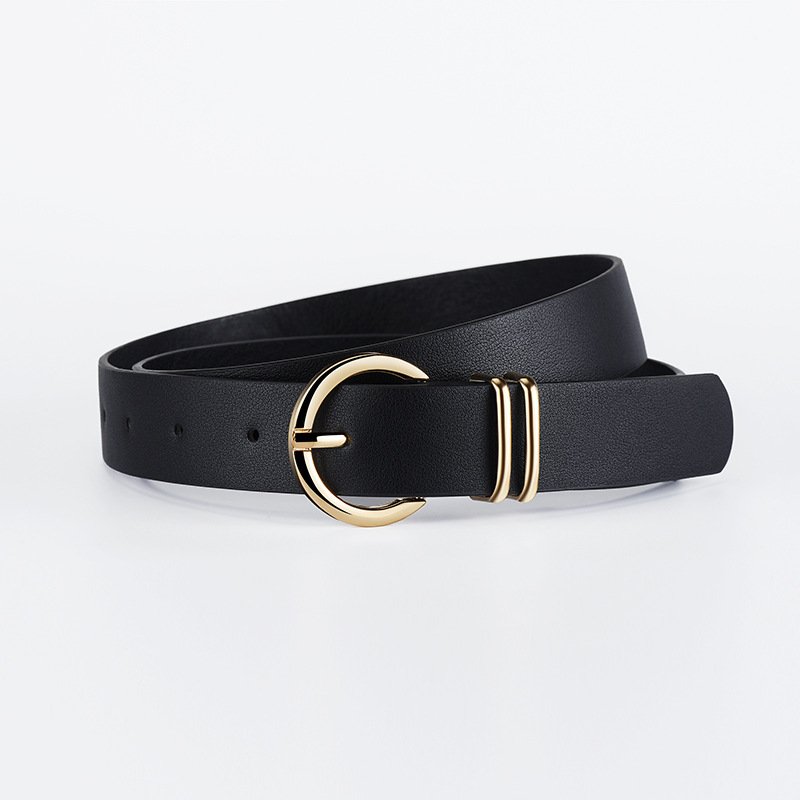 spot direct sales women's decorative jeans women's high-grade sense all fashion needle buckle simple belt
