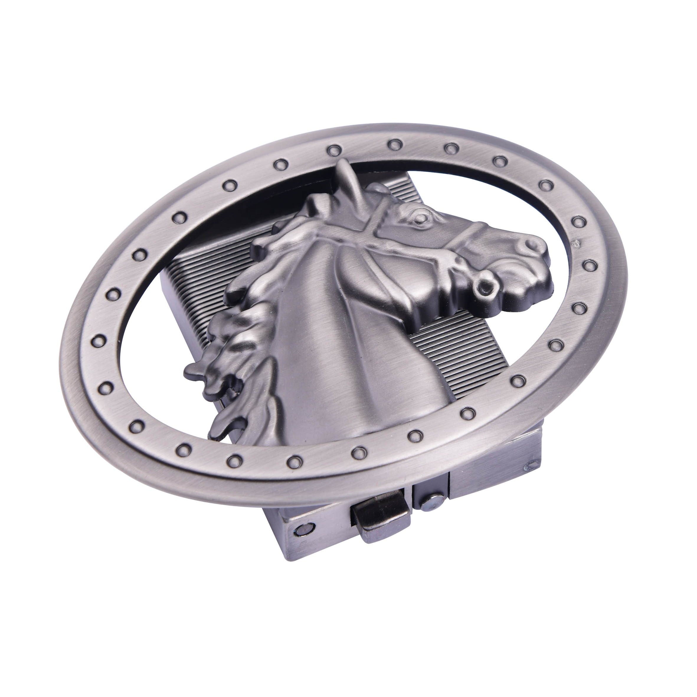 Custom automatic belt buckle hardware design your own logo brand name animal western metal buckle private label for mens belt