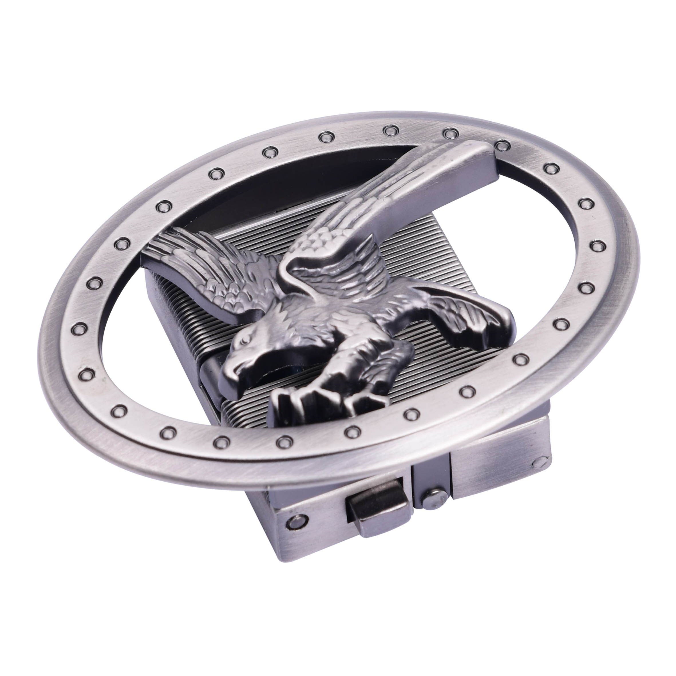 Custom automatic belt buckle hardware design your own logo brand name animal western metal buckle private label for mens belt
