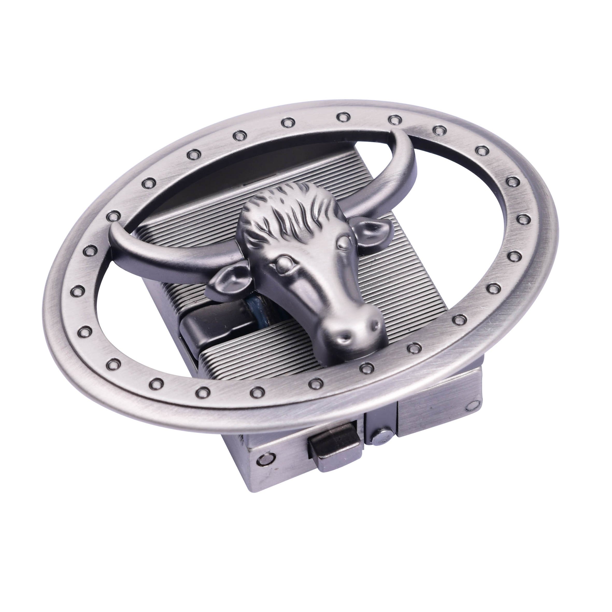 Custom automatic belt buckle hardware design your own logo brand name animal western metal buckle private label for mens belt
