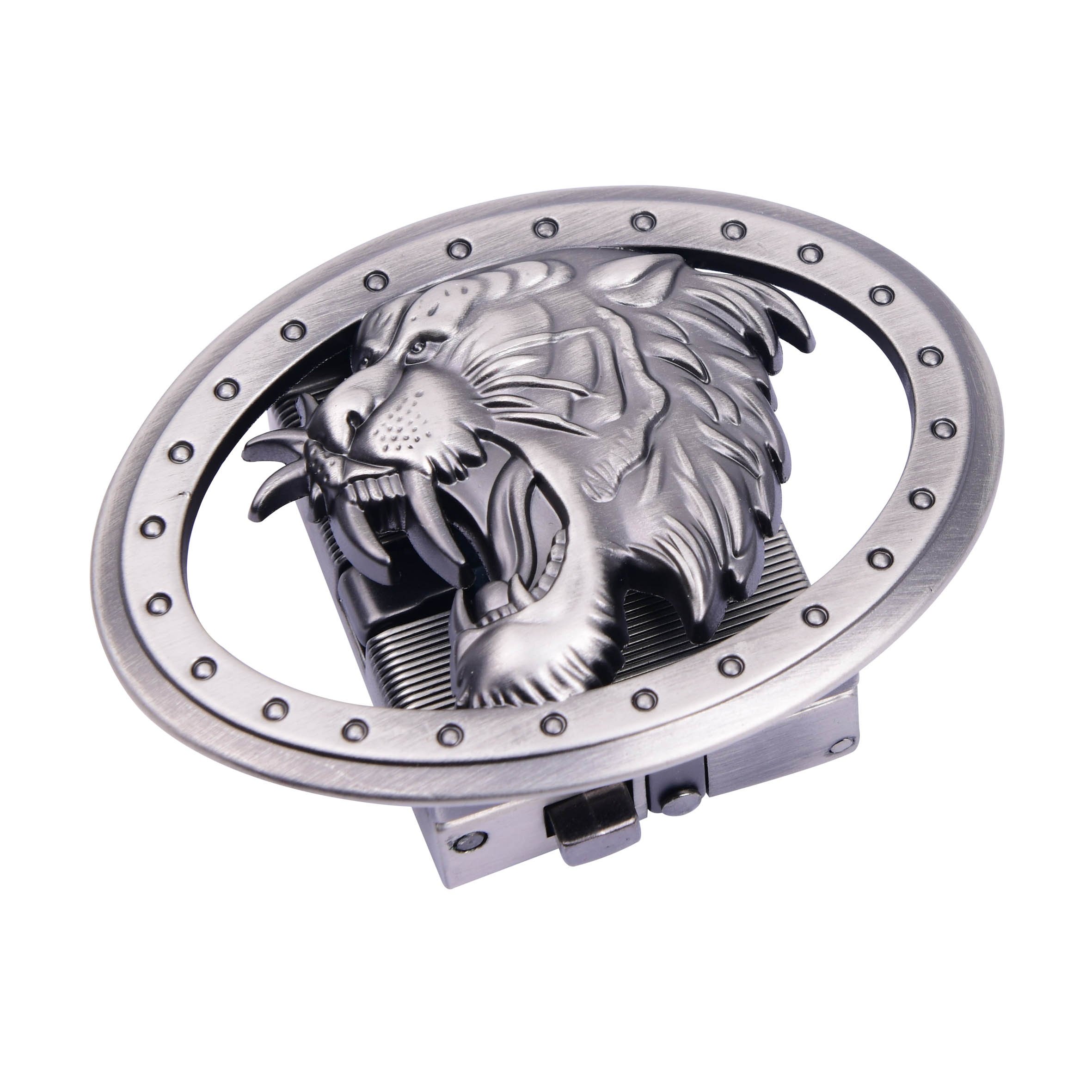 Custom automatic belt buckle hardware design your own logo brand name animal western metal buckle private label for mens belt