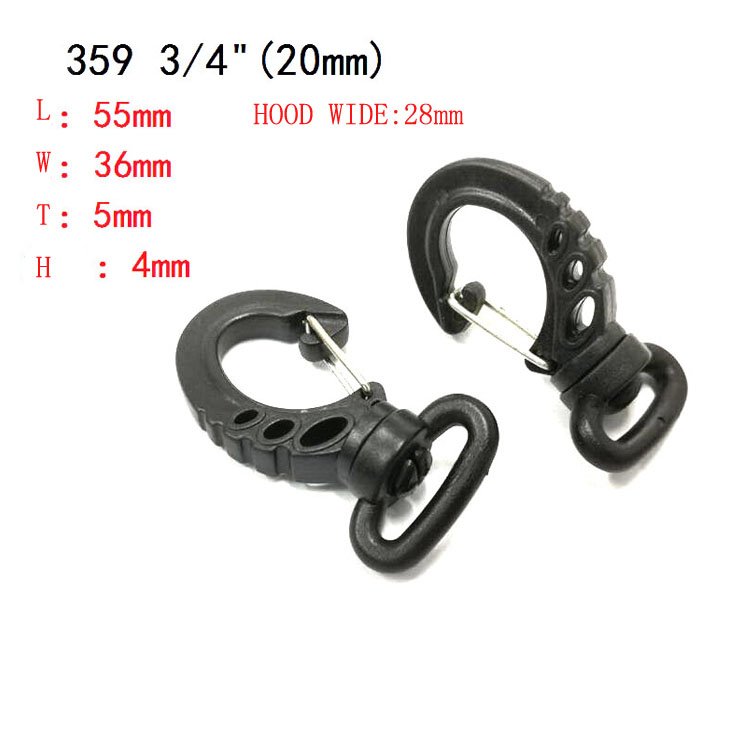 Plastic Snap Hook Buckle Hooks Clasp Backpack Bag Straps Bag Parts