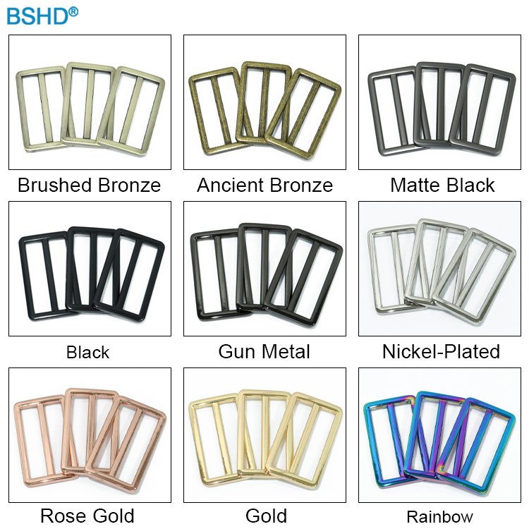 Bag Strap Metal Accessories 25 31 38 49mm Tri Glide Buckle 1" Alloy Adjustable Slider Buckle 1.5" 2" Adjuster Tri-glide Buckle