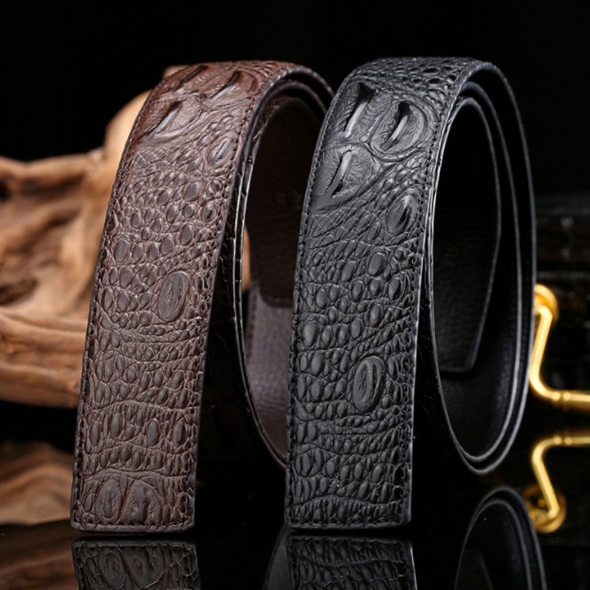 Factory Direct Sales Double G Men's belt automatic buckle leather fashion casual business cowhide belt