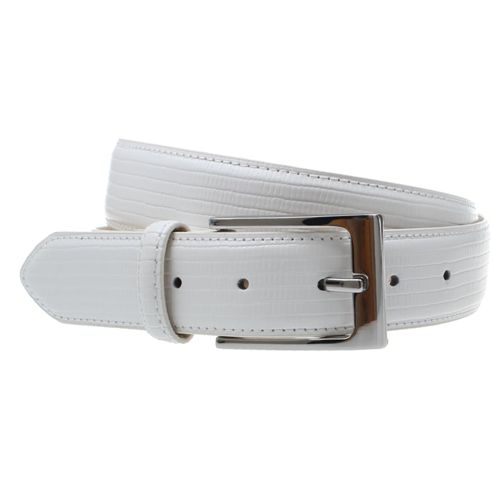Leather Women White Belts Customized Unique Personality Belts Ladies Belt Alloy Newest Pin Buckle Lizard Pu Female 95-130cm 33MM