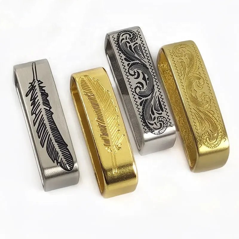 Meetee F1-47 35/40mm Hardware Alloy Accessories Brass Men's Belt Fixed Loop Trouser Pocket Ring Clothing Decorative Belt Buckle