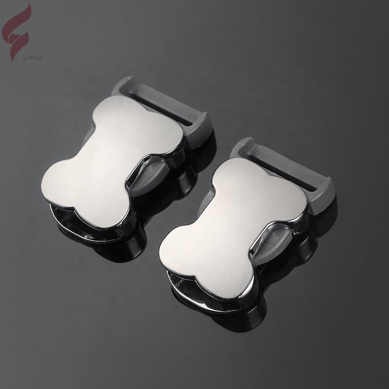 Lihui Custom 20Mm Metal Luggage Flight Case Cargo Belt Buckle Key chain Dog Pet Collar Metal Buckle For Suitcase Backpack