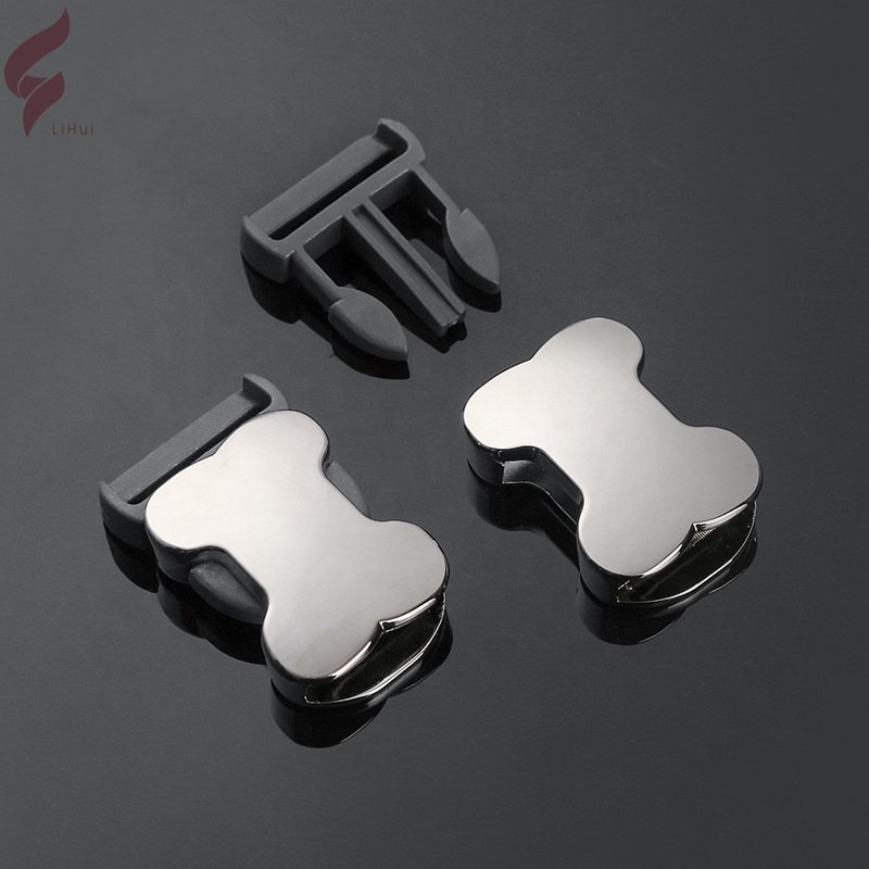 Lihui Custom 20Mm Metal Luggage Flight Case Cargo Belt Buckle Key chain Dog Pet Collar Metal Buckle For Suitcase Backpack