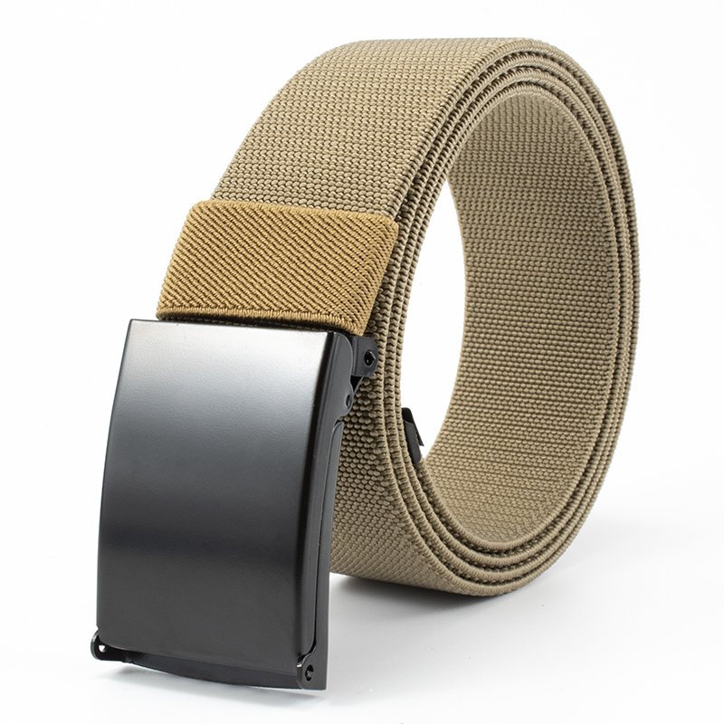 8101 Custom logo Men's or Women's Canvas Polyester Nylon Belt Alloy Buckle Adjustable Belt