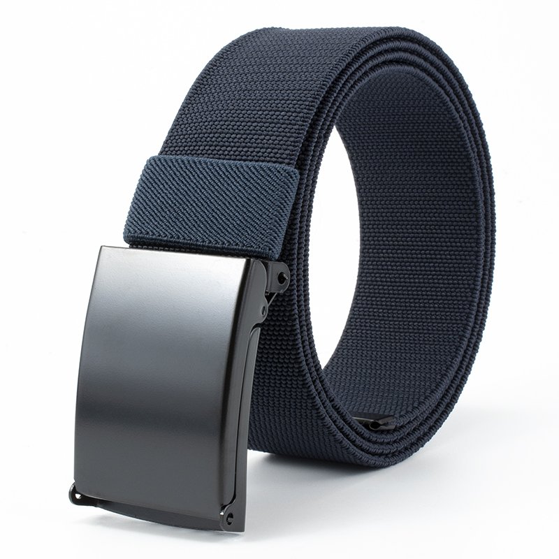 8101 Custom logo Men's or Women's Canvas Polyester Nylon Belt Alloy Buckle Adjustable Belt