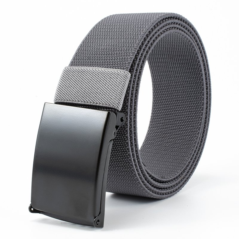 8101 Custom logo Men's or Women's Canvas Polyester Nylon Belt Alloy Buckle Adjustable Belt