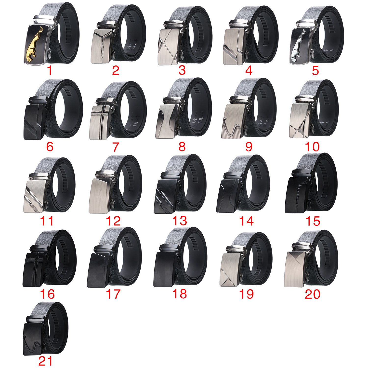 DDA720 Wholesale Male Ratchet Waist Straps Gift Wide Automatic Buckle Belt Black Strong Casual Business Men Leather Belts