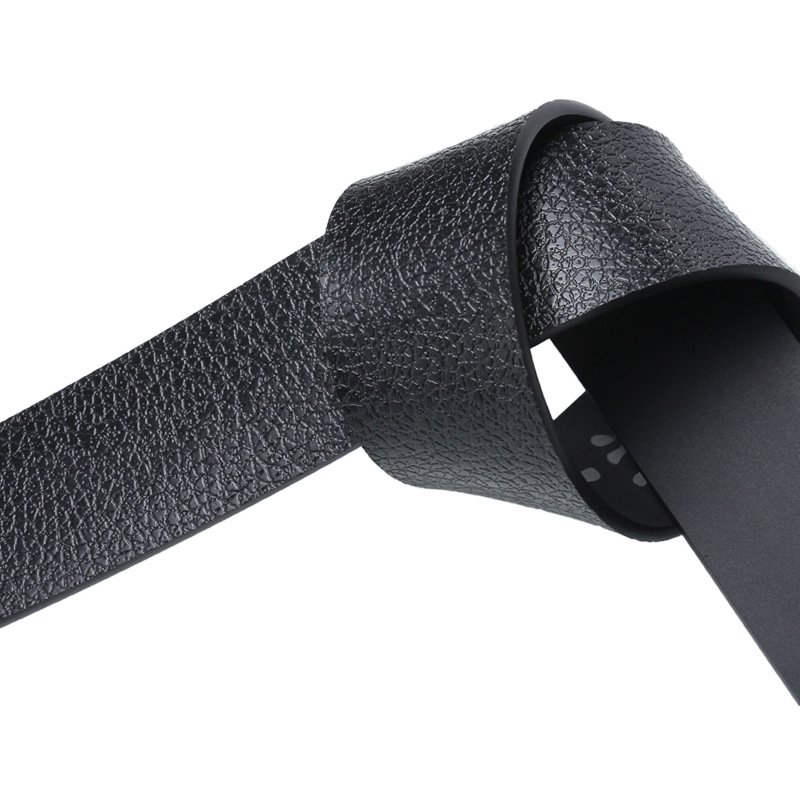 DDA720 Wholesale Male Ratchet Waist Straps Gift Wide Automatic Buckle Belt Black Strong Casual Business Men Leather Belts