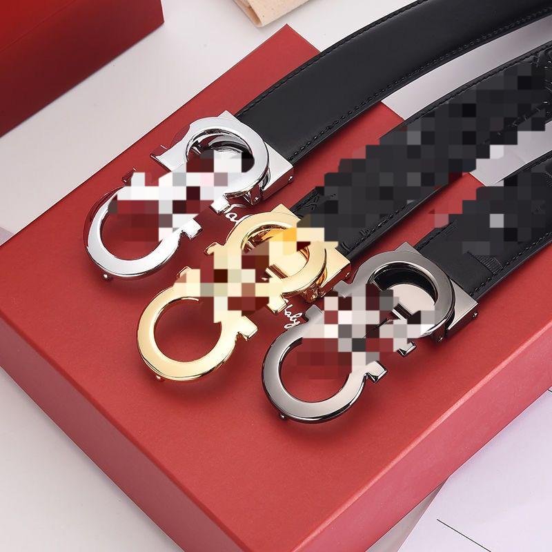 men's belt automatic buckle cowhide fashion belt brand designer belt