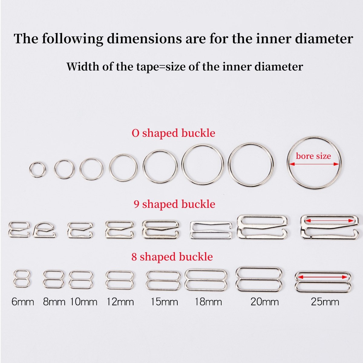 Adjuster Clasp Bikini Swimwear Custom Reusable o 8 9shape buckle Ring Sliders metal Underwear Accessories Straps Hook Bra Buckle