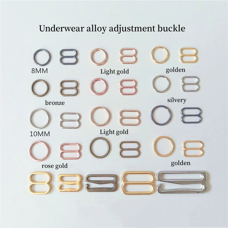 Adjuster Clasp Bikini Swimwear Custom Reusable o 8 9shape buckle Ring Sliders metal Underwear Accessories Straps Hook Bra Buckle