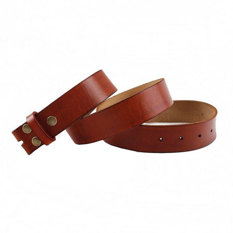 Wholesale Custom Pure Cowhide Ladies Belts Women Woman Leather Belt Without Pin Buckle