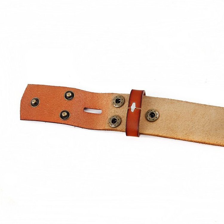 Wholesale Custom Pure Cowhide Ladies Belts Women Woman Leather Belt Without Pin Buckle