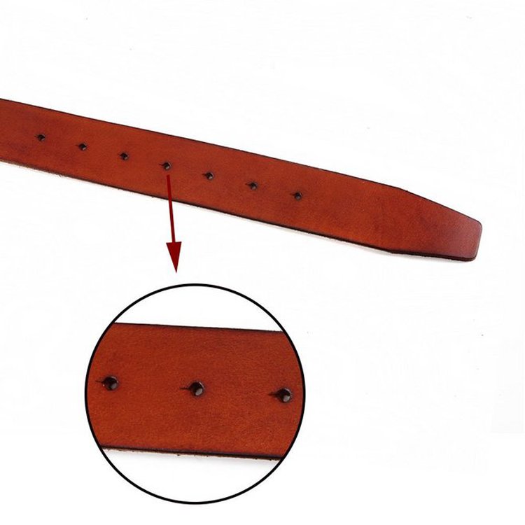 Wholesale Custom Pure Cowhide Ladies Belts Women Woman Leather Belt Without Pin Buckle