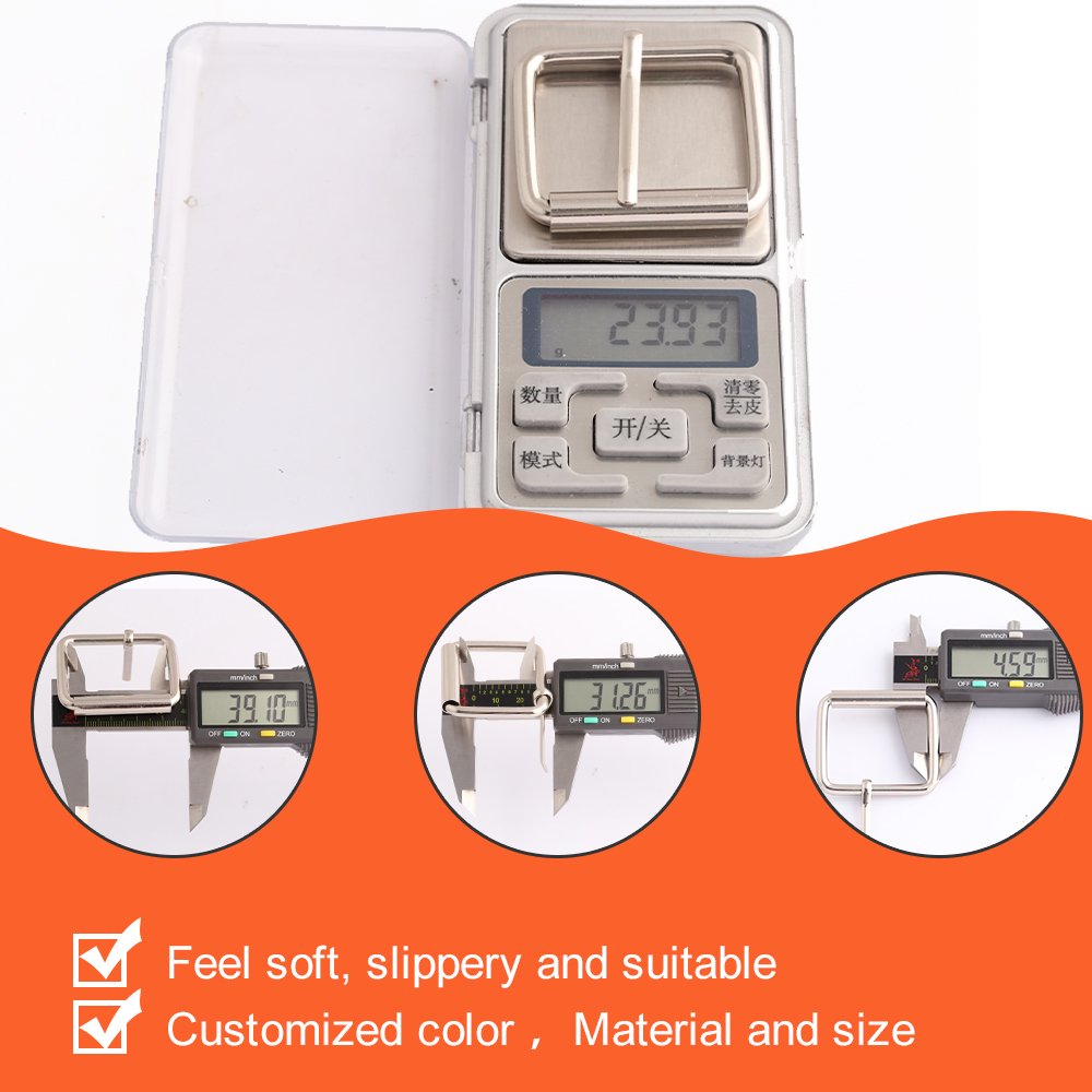Free sample metal pin buckle handbag accessories customized rectangle belt buckle