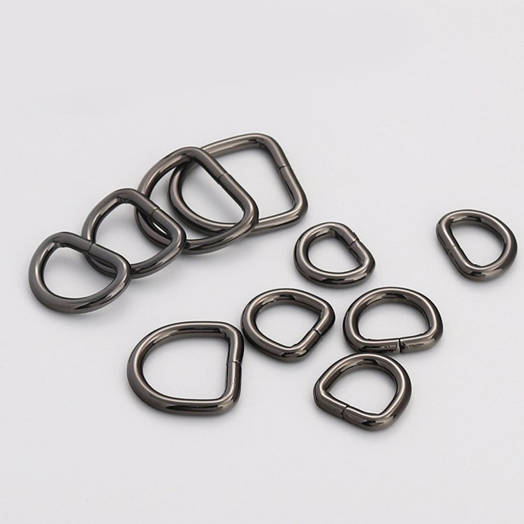 New Arrival Metal Fittings D ring sales belt buckle custom Semicircle Spring ring buckle
