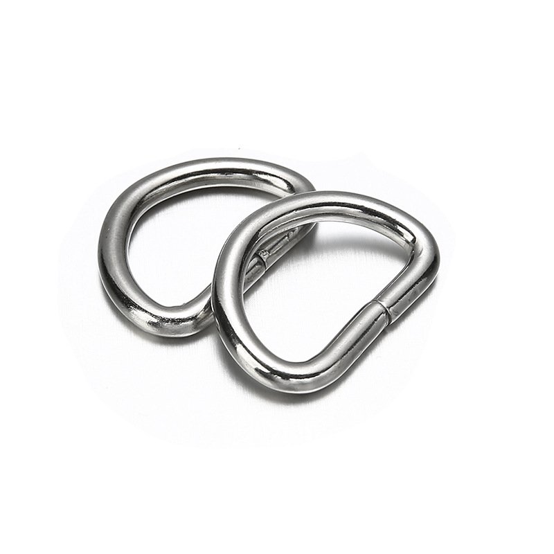 New Arrival Metal Fittings D ring sales belt buckle custom Semicircle Spring ring buckle