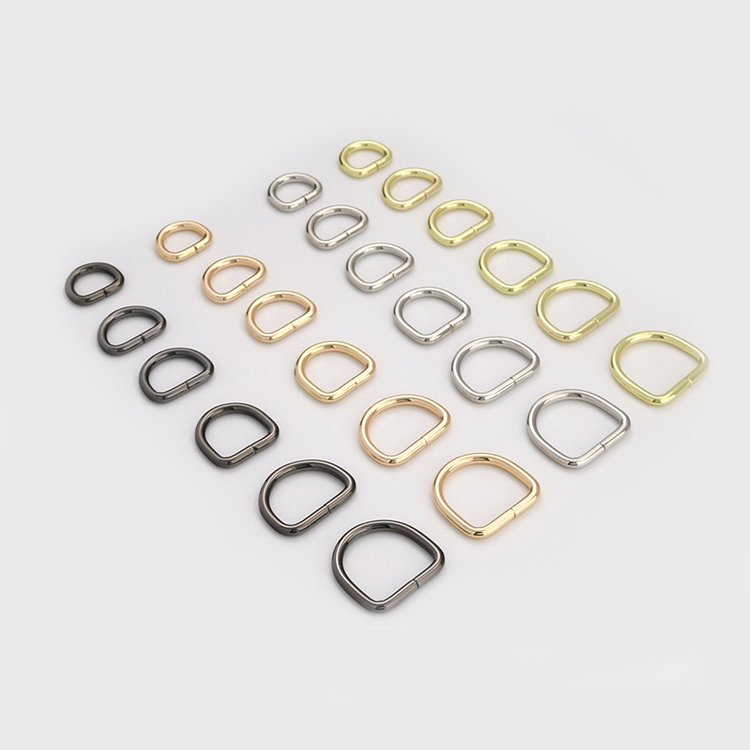 New Arrival Metal Fittings D ring sales belt buckle custom Semicircle Spring ring buckle