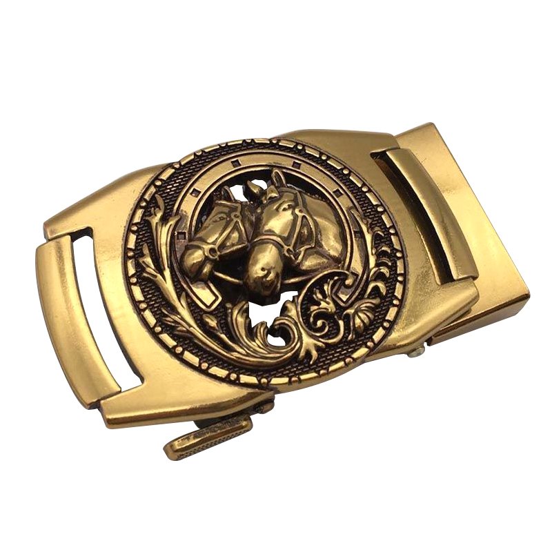 Wholesale Custom Logo Western Cowboy Luxury 3D 40Mm Brass Stainless Steel Zinc Alloy Metal Belt Buckles For Men