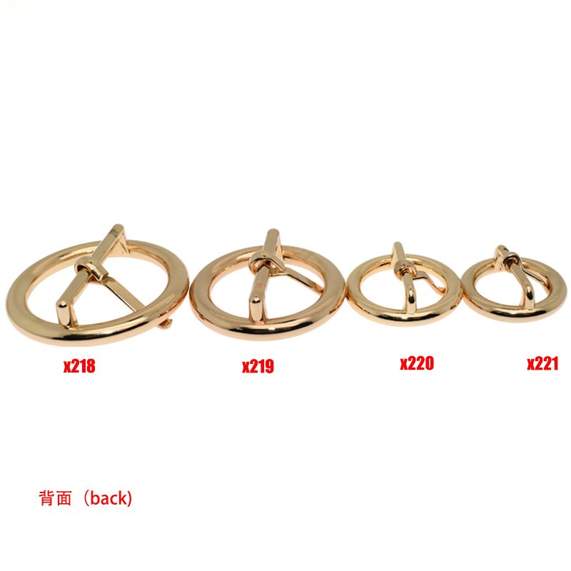 32mm/25mm/19mm/16mm pin belt buckle Adjustable round Ring buckle for Leather Crafts, Bags, Clothing, Belts, Backpacks