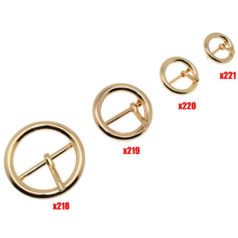 32mm/25mm/19mm/16mm pin belt buckle Adjustable round Ring buckle for Leather Crafts, Bags, Clothing, Belts, Backpacks