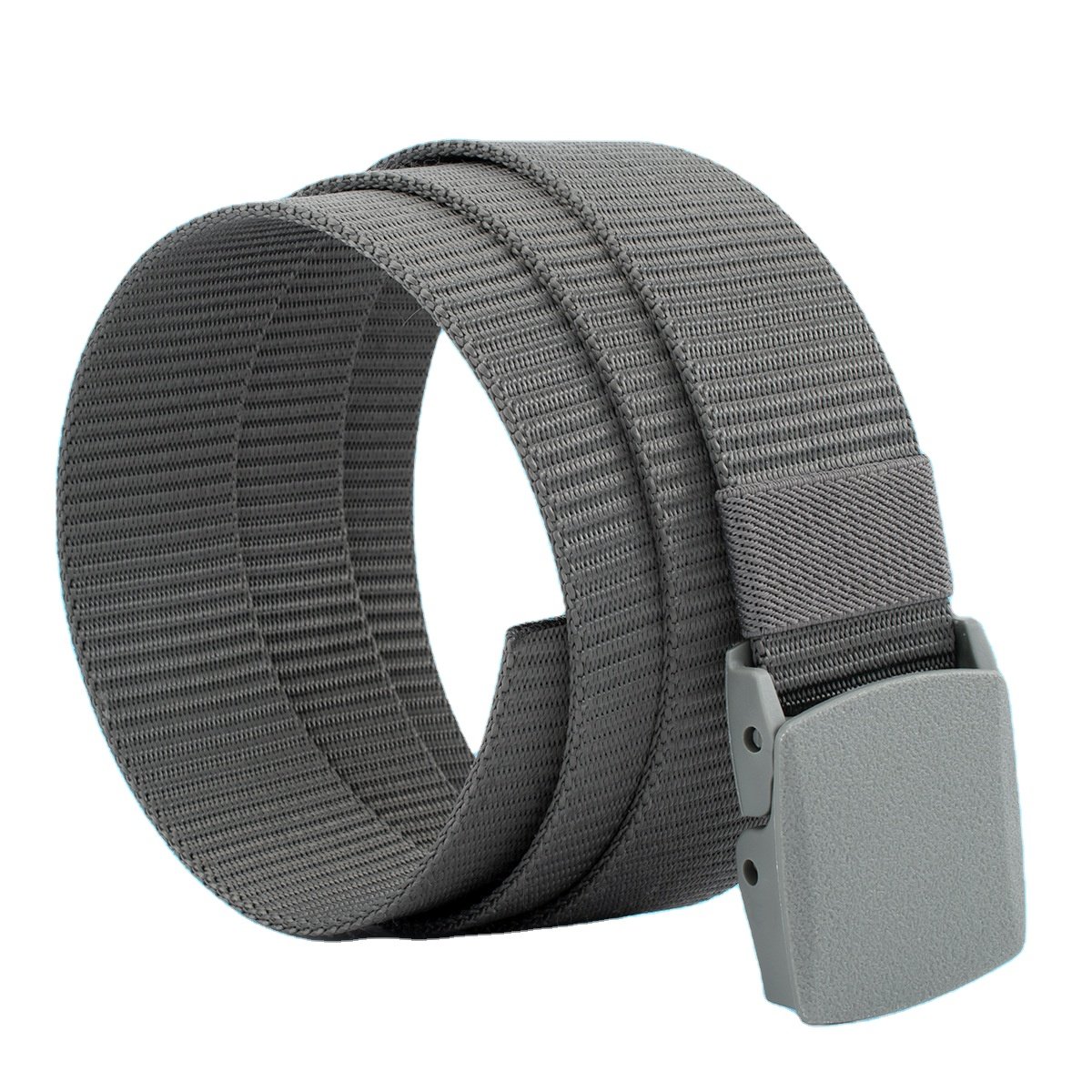 Custom LOGO Men's Outdoor Sport Anti-Allergy Canvas Belt Nylon Buckle Wholesale Fabric Belts Training Outdoor Sports