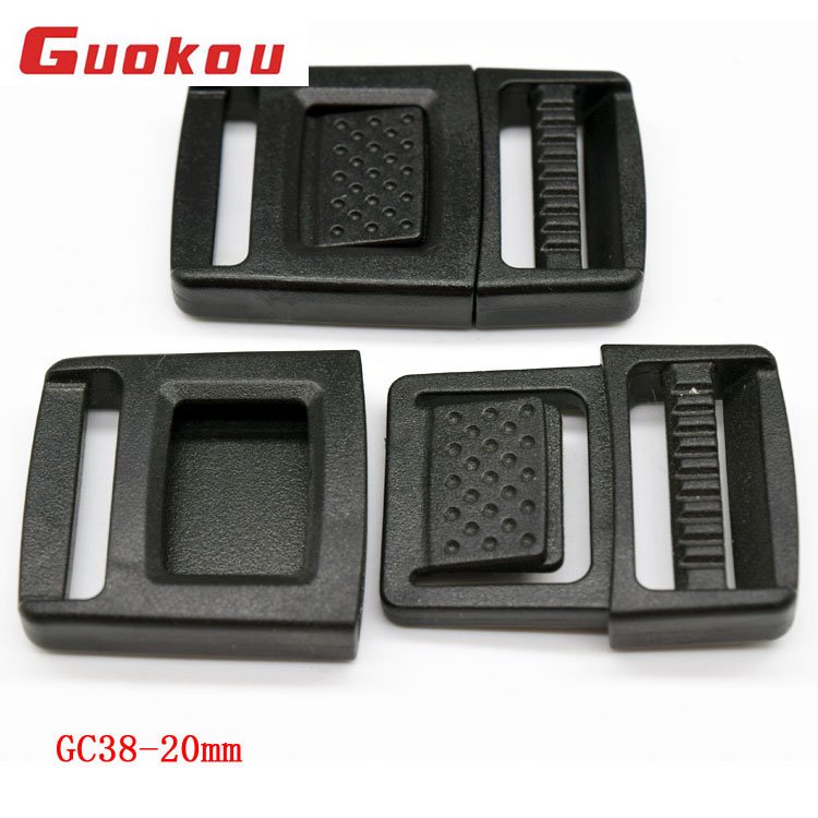 GC38 20mm plastic side quick release cam buckle for backpacks