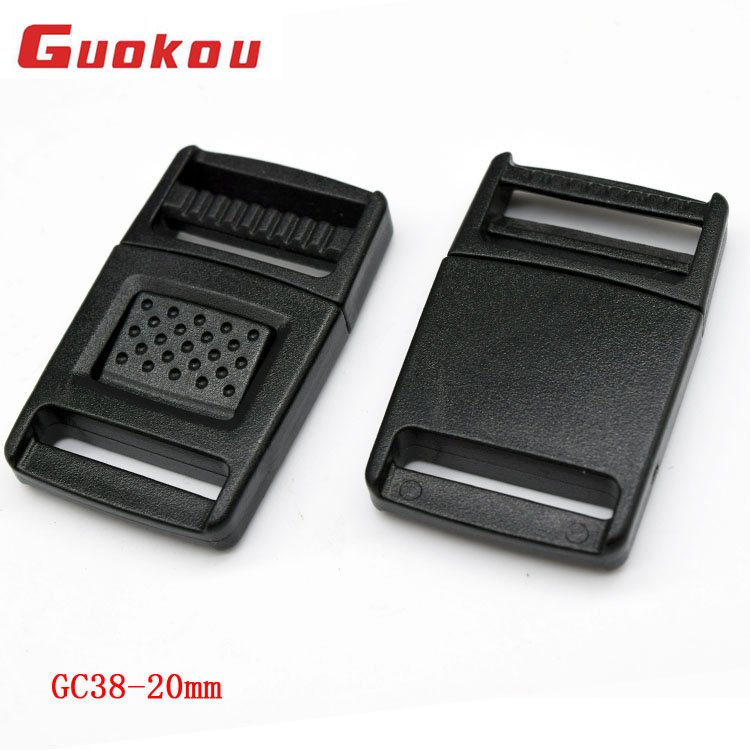GC38 20mm plastic side quick release cam buckle for backpacks