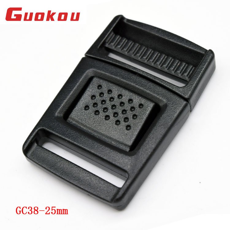 GC38 20mm plastic side quick release cam buckle for backpacks