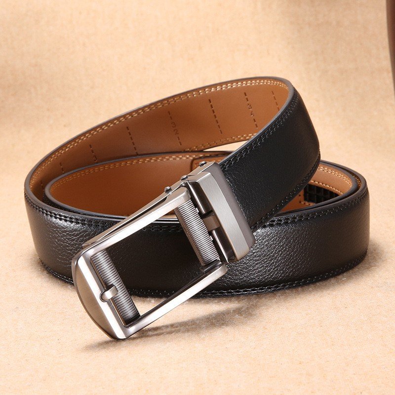 Wholesale Designer Cow Genuine Leather Luxury Strap Male Belts For Men Fashion Classic Vintage Automatic Buckle Belt