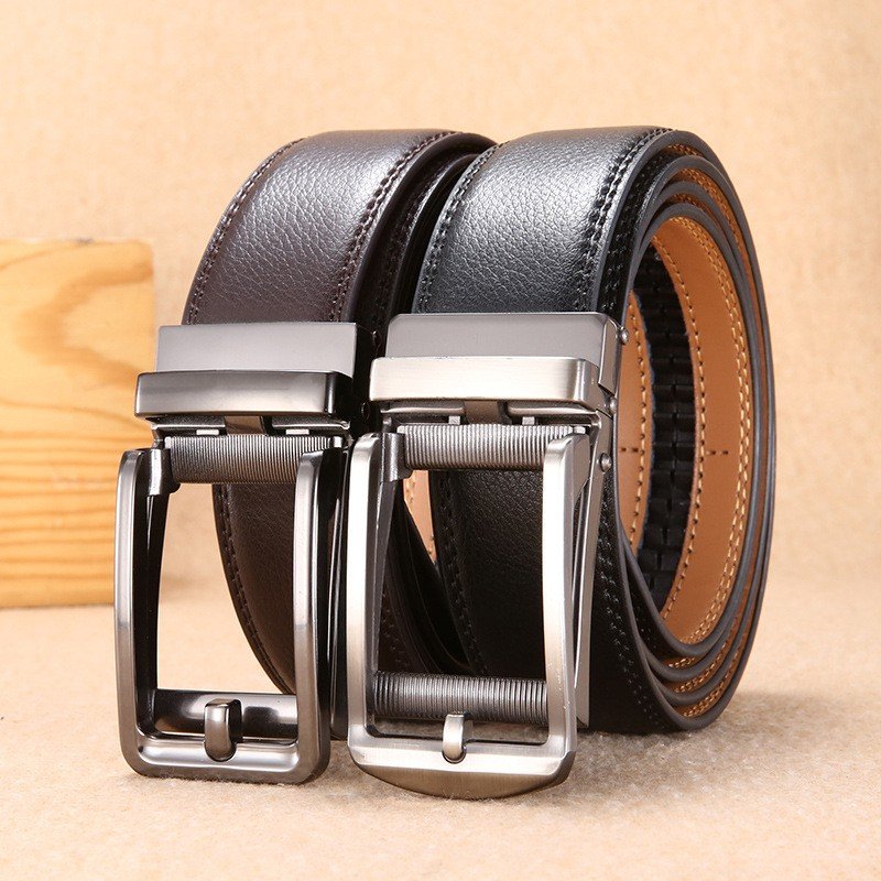 Wholesale Designer Cow Genuine Leather Luxury Strap Male Belts For Men Fashion Classic Vintage Automatic Buckle Belt