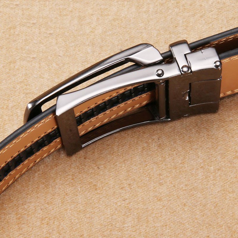 Wholesale Designer Cow Genuine Leather Luxury Strap Male Belts For Men Fashion Classic Vintage Automatic Buckle Belt