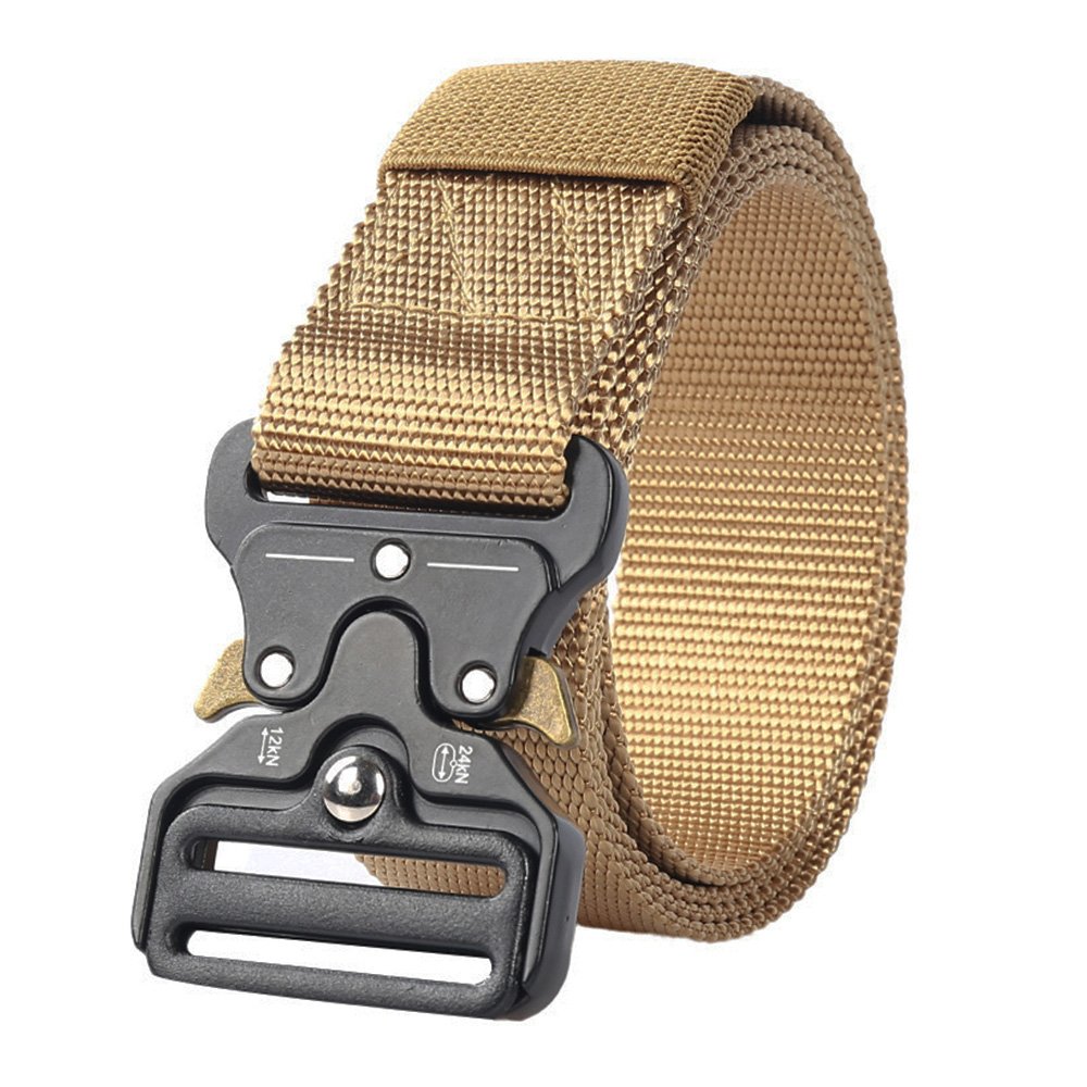 Factory Custom Nylon Belt Camouflage Thickening Quick Release Canvas Tool waist Belt Men Metal Buckle Duty Combat Tactical Belt