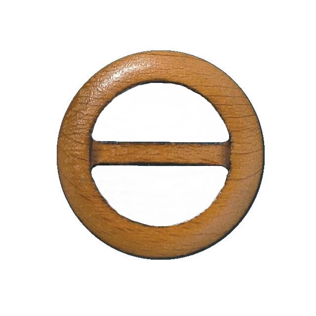 natural dyeing wood lady belt buckle