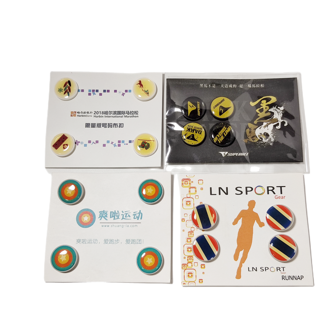 Manufacturers Wholesale Multiple Style Marathon Fastener Plastic Race Running Number Bib Clips Buckle