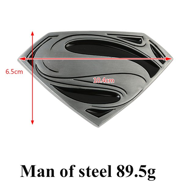 super man 85.9g Man of steel fashion D.C mar vel custom for kid children men brass belt buckles metal belt buckle
