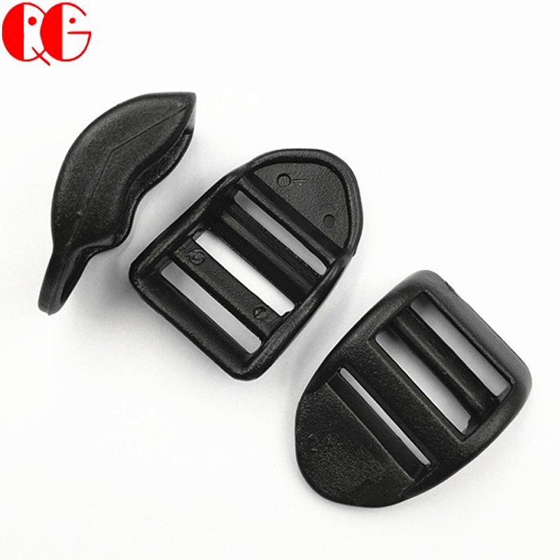 Wholesale Backpack Straps Bag Parts 20 MM Sliders Tri-Glide Adjuster Accessory Plastic Ladder Lock Slider Adjustable Buckle