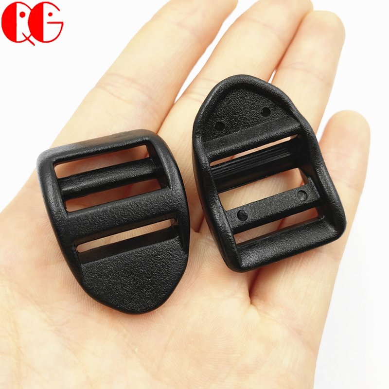 Wholesale Backpack Straps Bag Parts 20 MM Sliders Tri-Glide Adjuster Accessory Plastic Ladder Lock Slider Adjustable Buckle